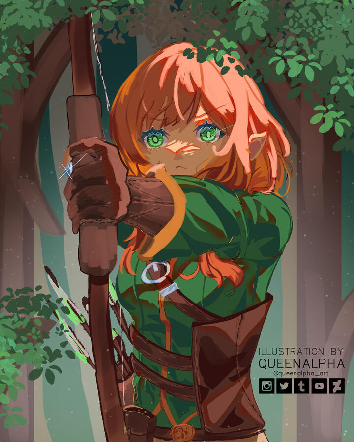 HalfBody - FullRender - Background - Saphielle