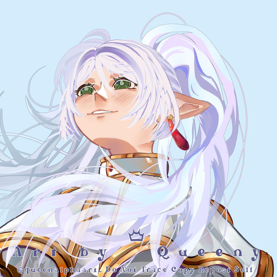 Bust - FullRender - Frieren looking up meme