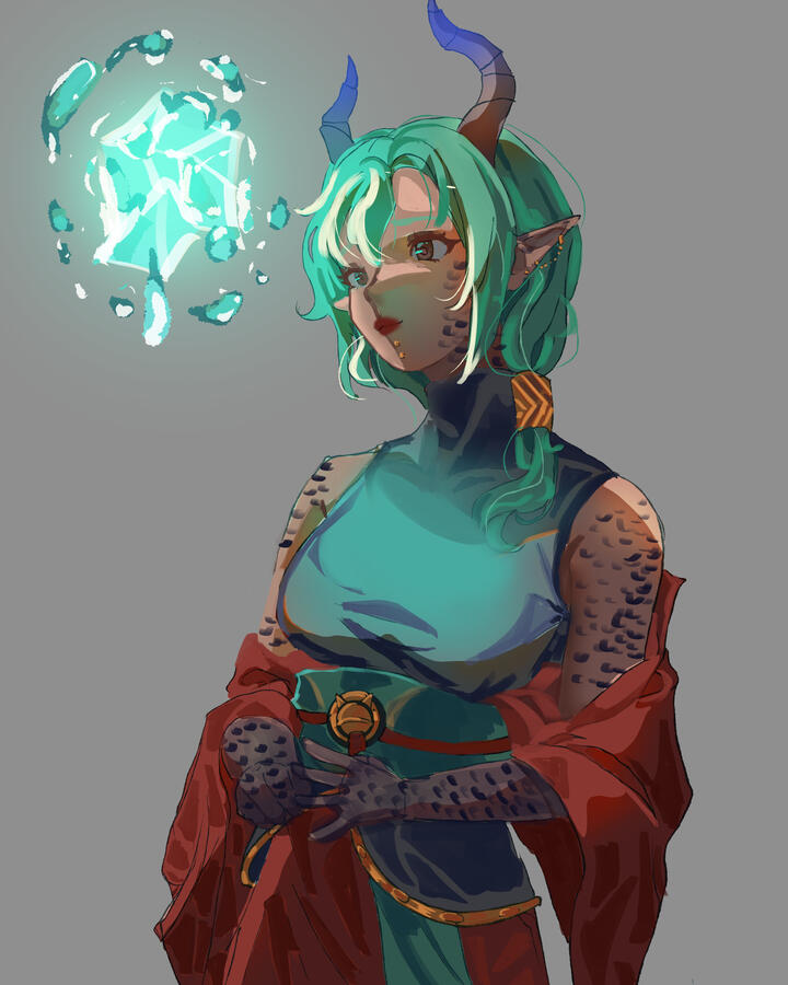 HalfBody - Colored Sketch - Ura