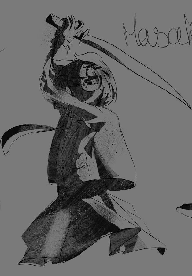HalfBody - Sketch - Masako