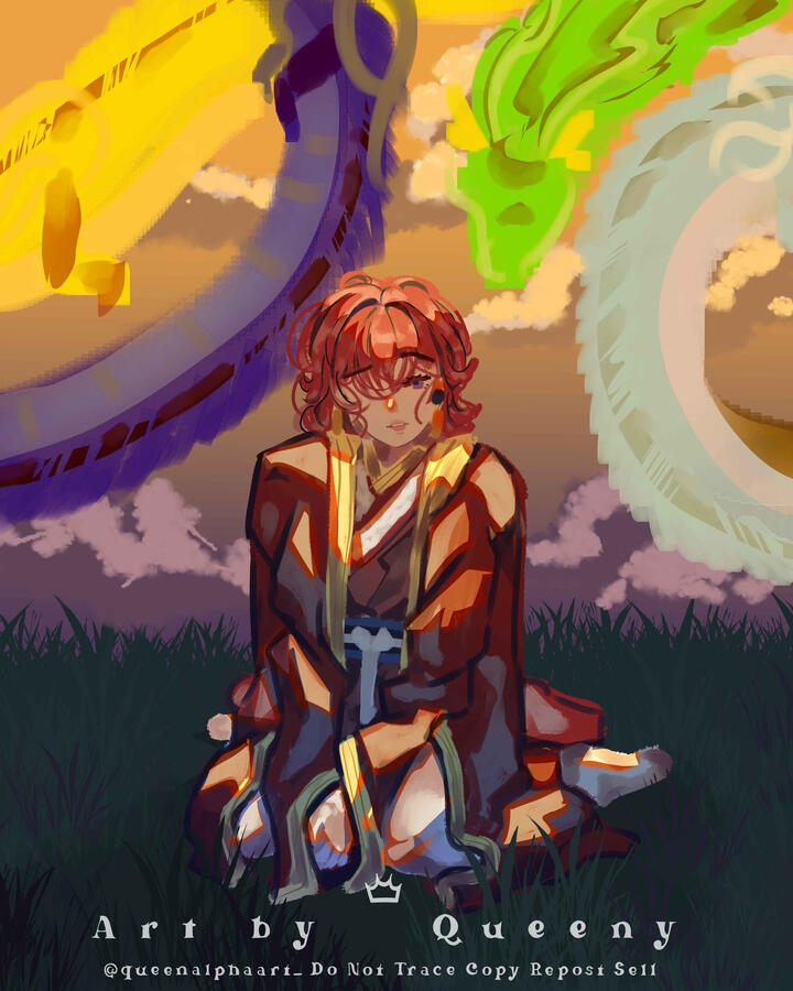 FullBody - Colored Sketch - Background - Yona